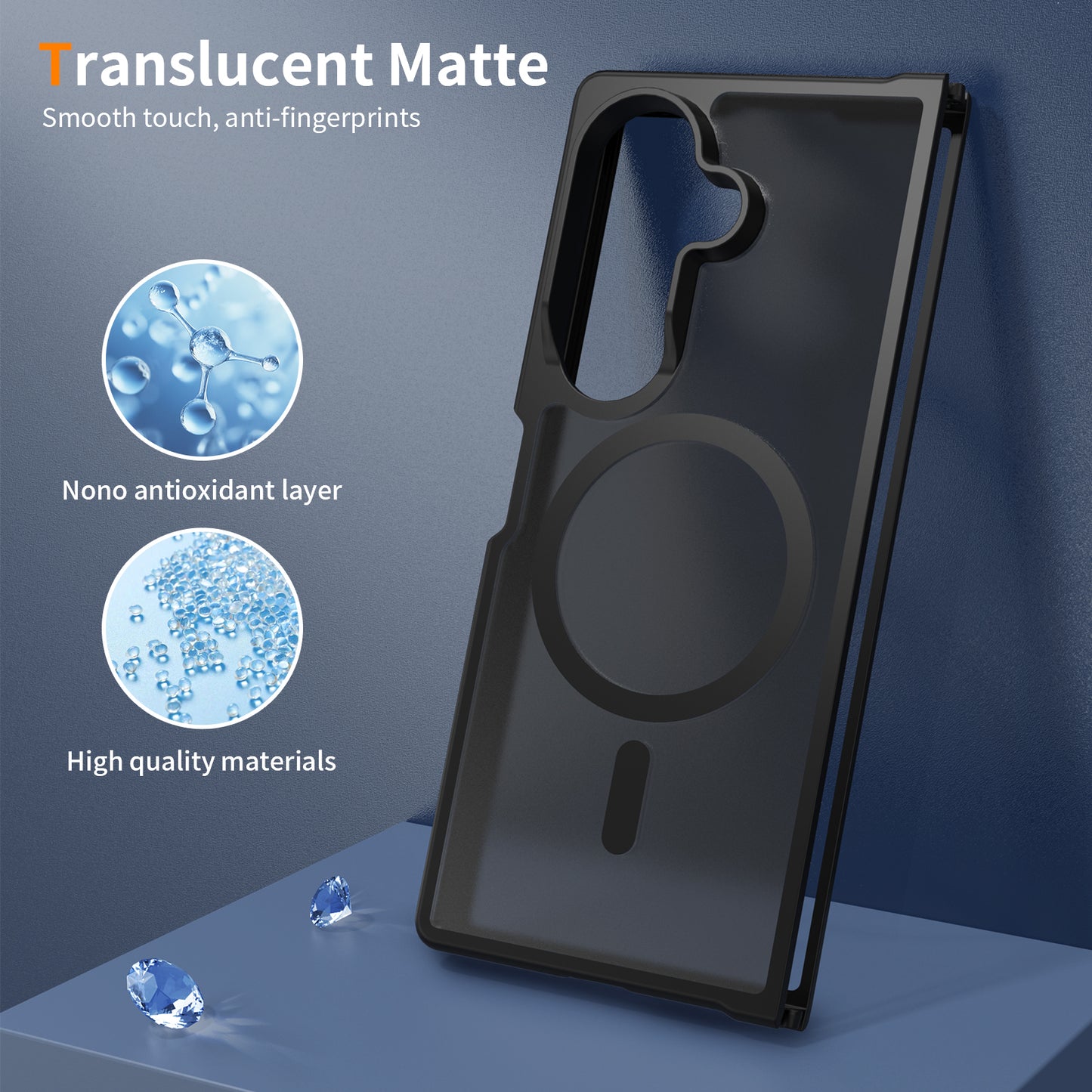 Magsafe Compatible Matte Case for Samsung Galaxy Z Fold 8 Ultra