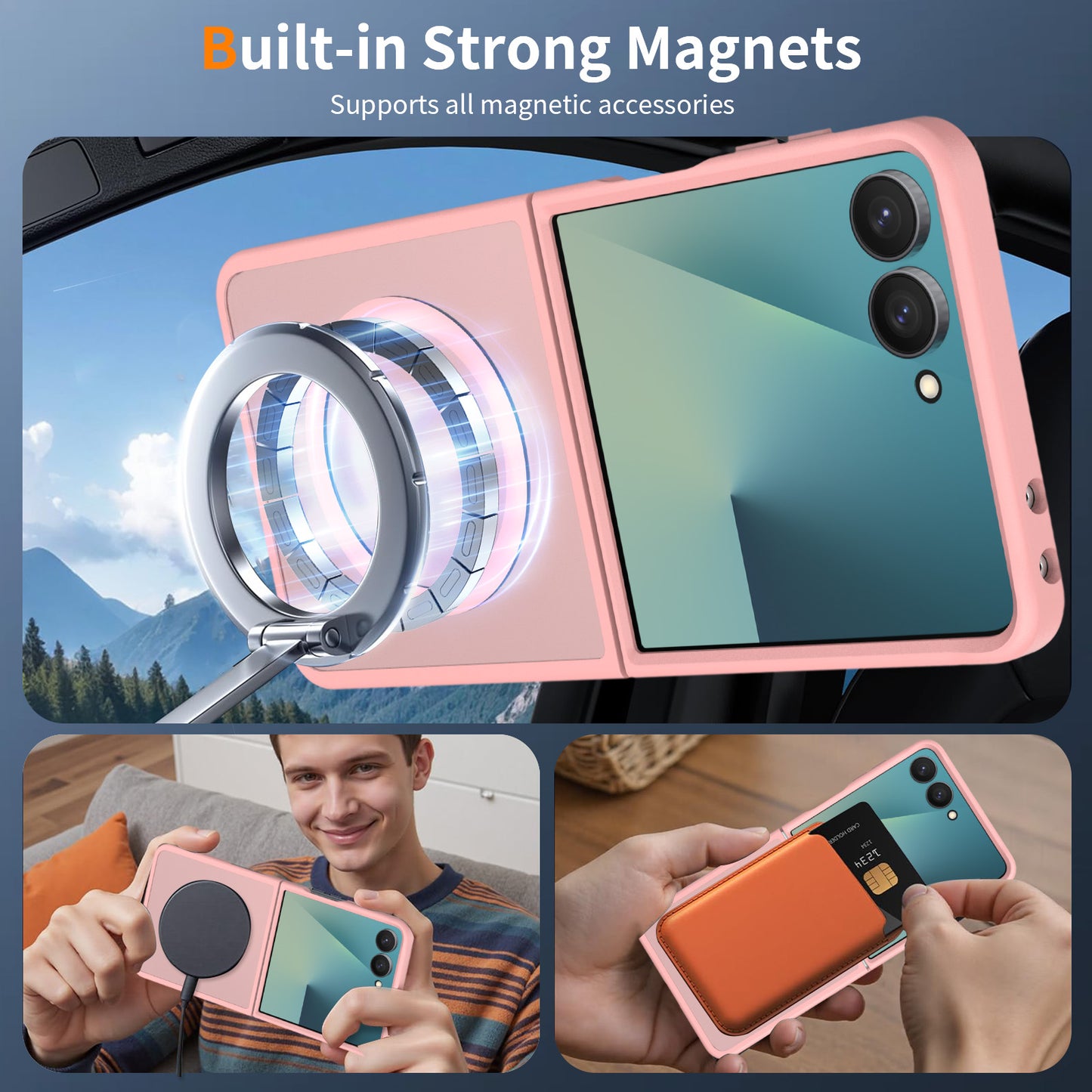 Magsafe Compatible Matte Case for Samsung Galaxy Z Flip 8