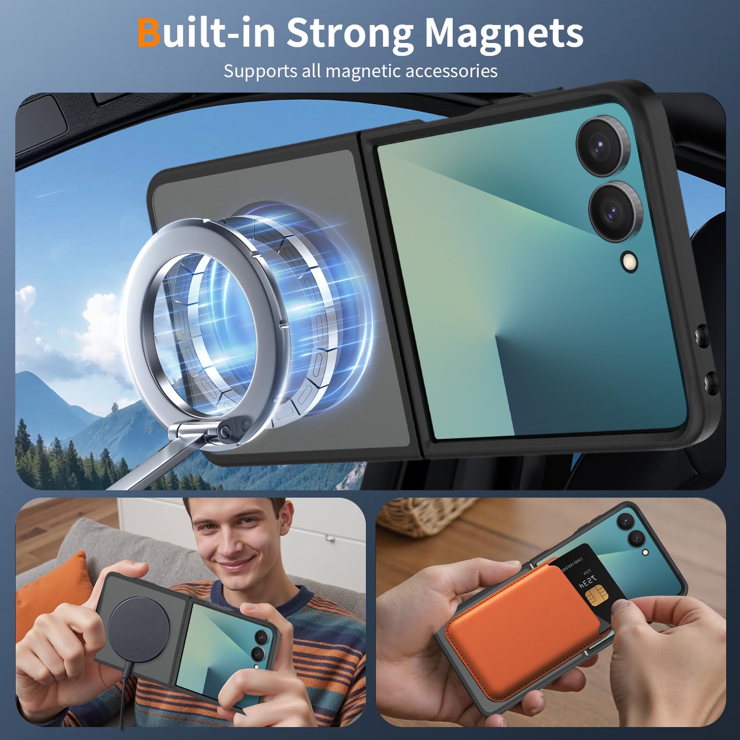 Magsafe Compatible Matte Case for Samsung Galaxy Z Flip 8