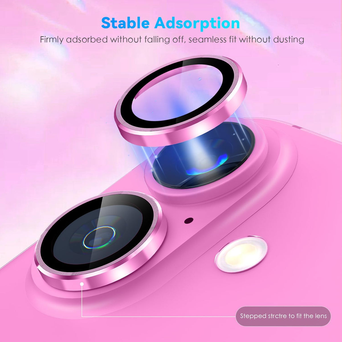 Camera Lens Protector Alloy Frame for iPhone 16 Plus