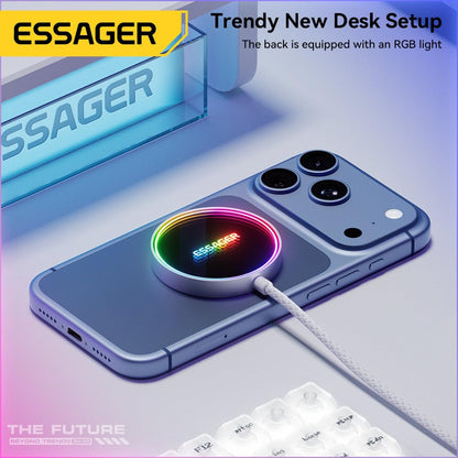 Magnetic Wireless Charger 15W (Magsafe Compatible) Rainbow - Essager