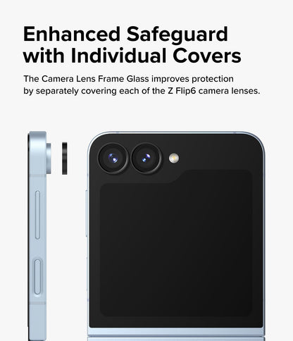 Camera Lens Protector Alloy Frame for Z Flip 6
