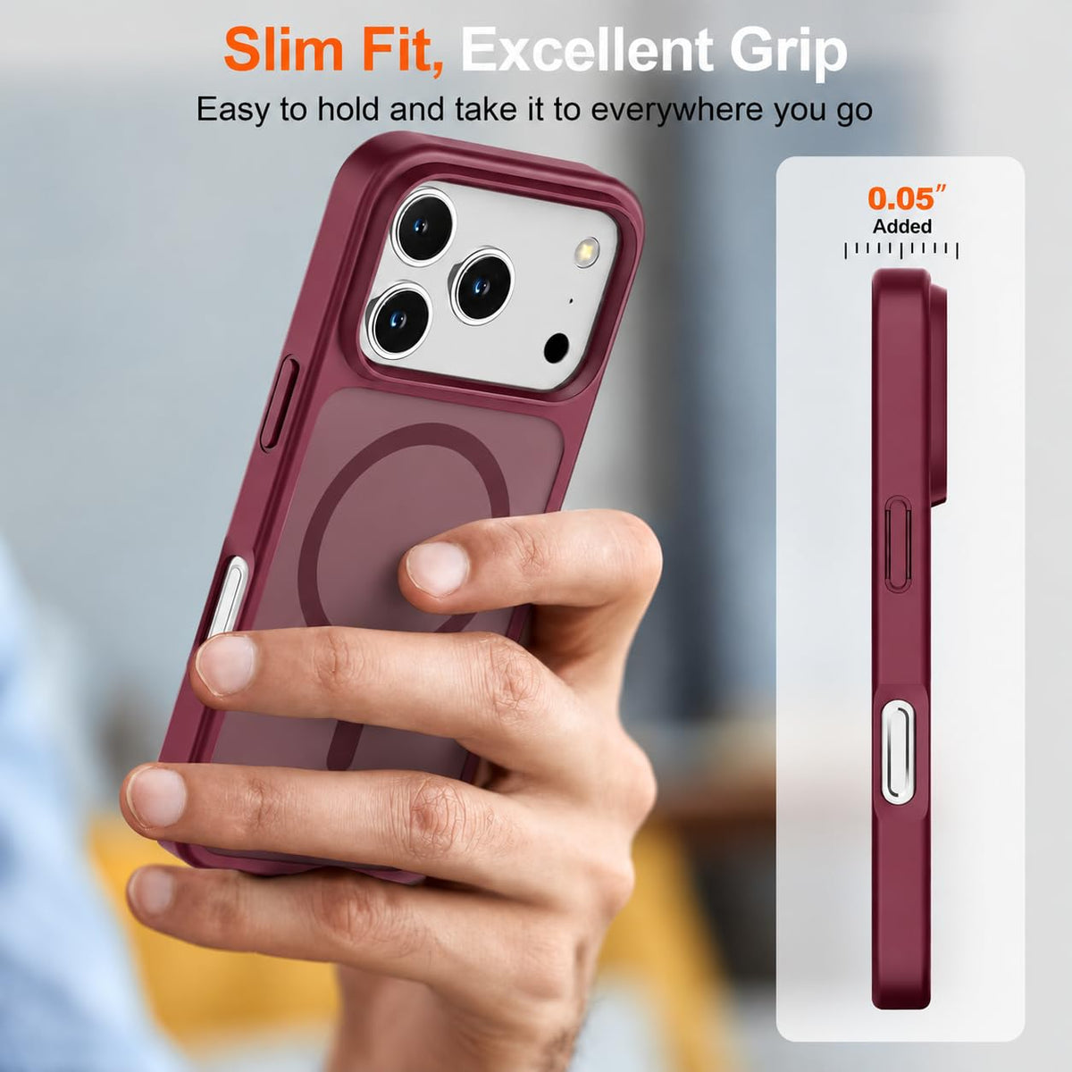 Matte Magsafe Compatible Case for iPhone 18 Pro