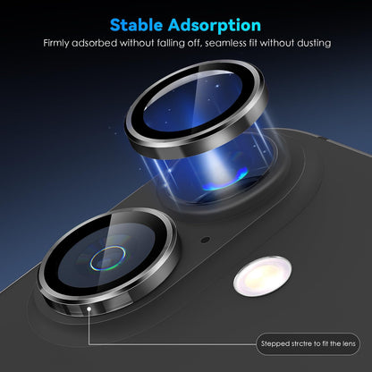 Camera Lens Protector Alloy Frame for iPhone 16 Plus