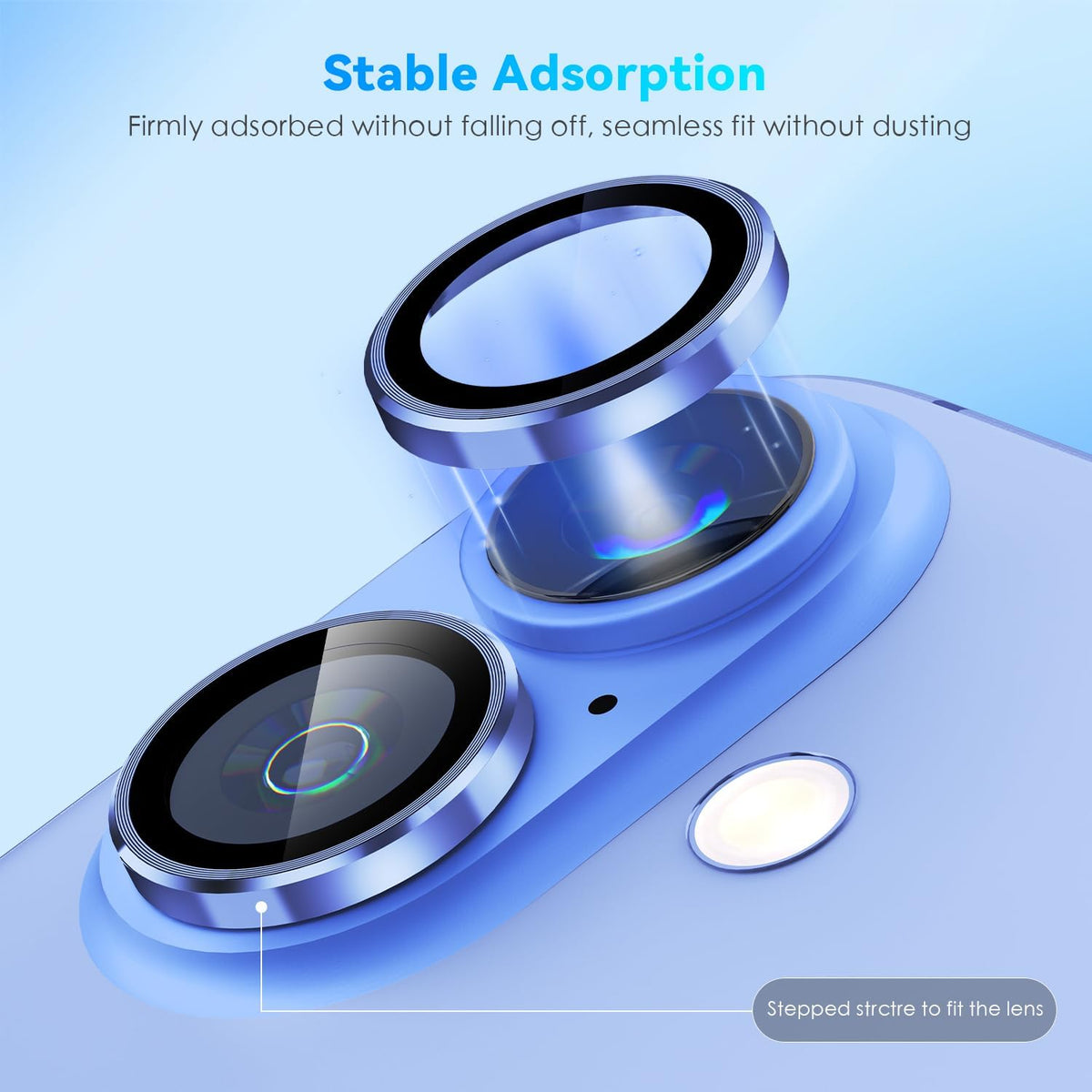 Camera Lens Protector Alloy Frame for iPhone 16 Plus