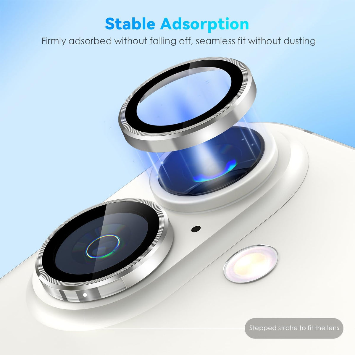 Camera Lens Protector Alloy Frame for iPhone 16 Plus