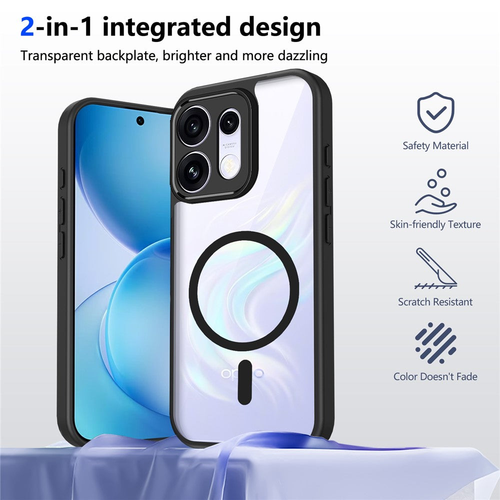Magsafe Transparent Clear Case for Oppo Reno16 Pro 5G