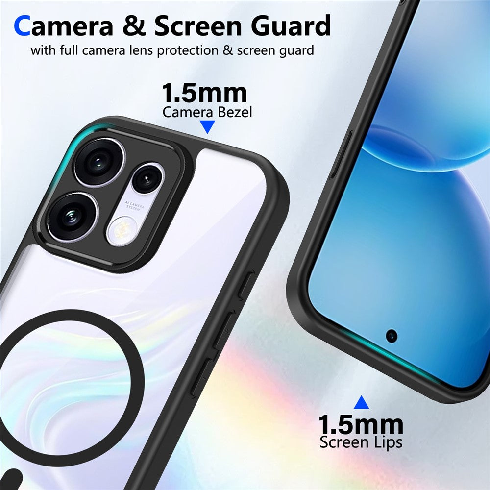 Magsafe Transparent Clear Case for Oppo Reno16 Pro 5G