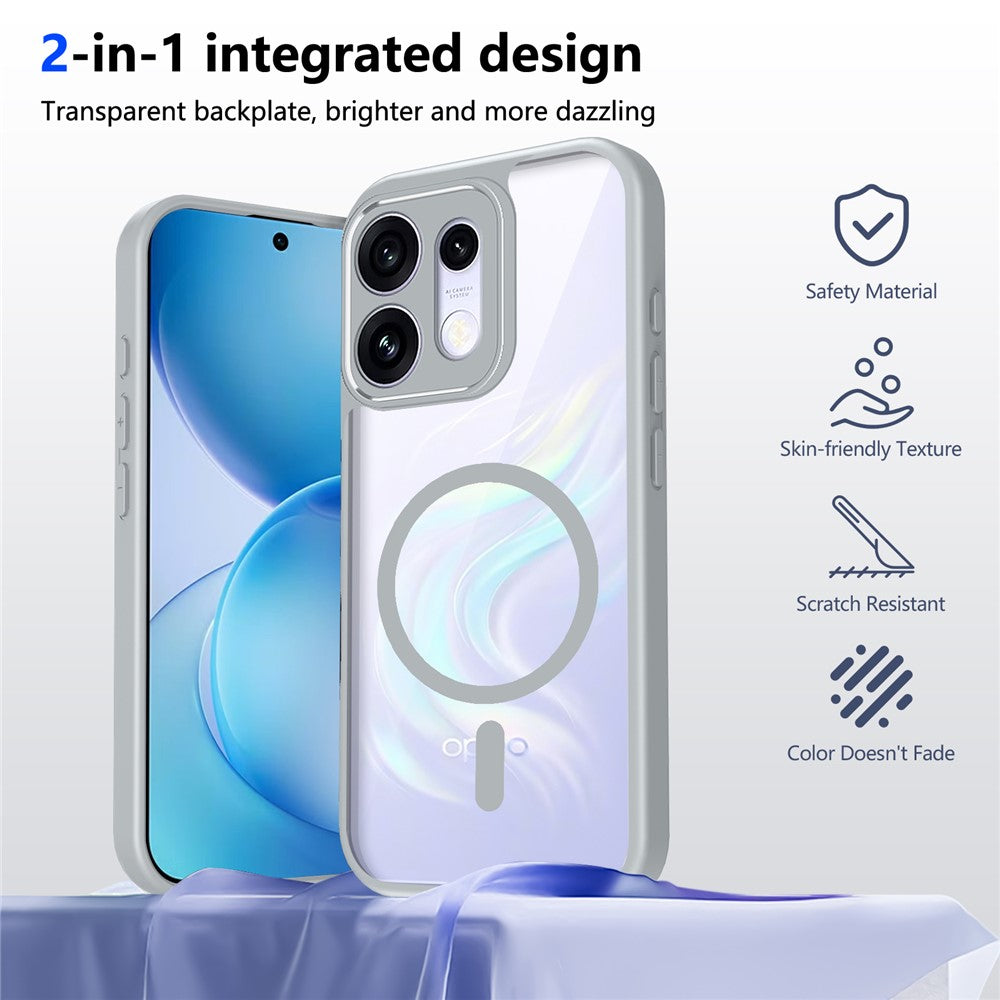 Magsafe Transparent Clear Case for Oppo Reno16 Pro 5G