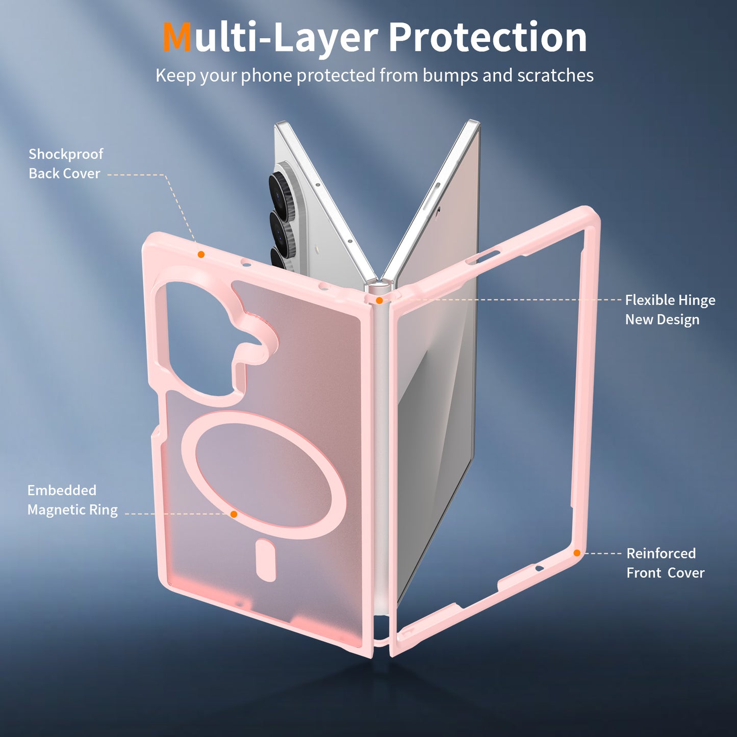 Magsafe Compatible Matte Case for Samsung Galaxy Z Fold 8 Ultra