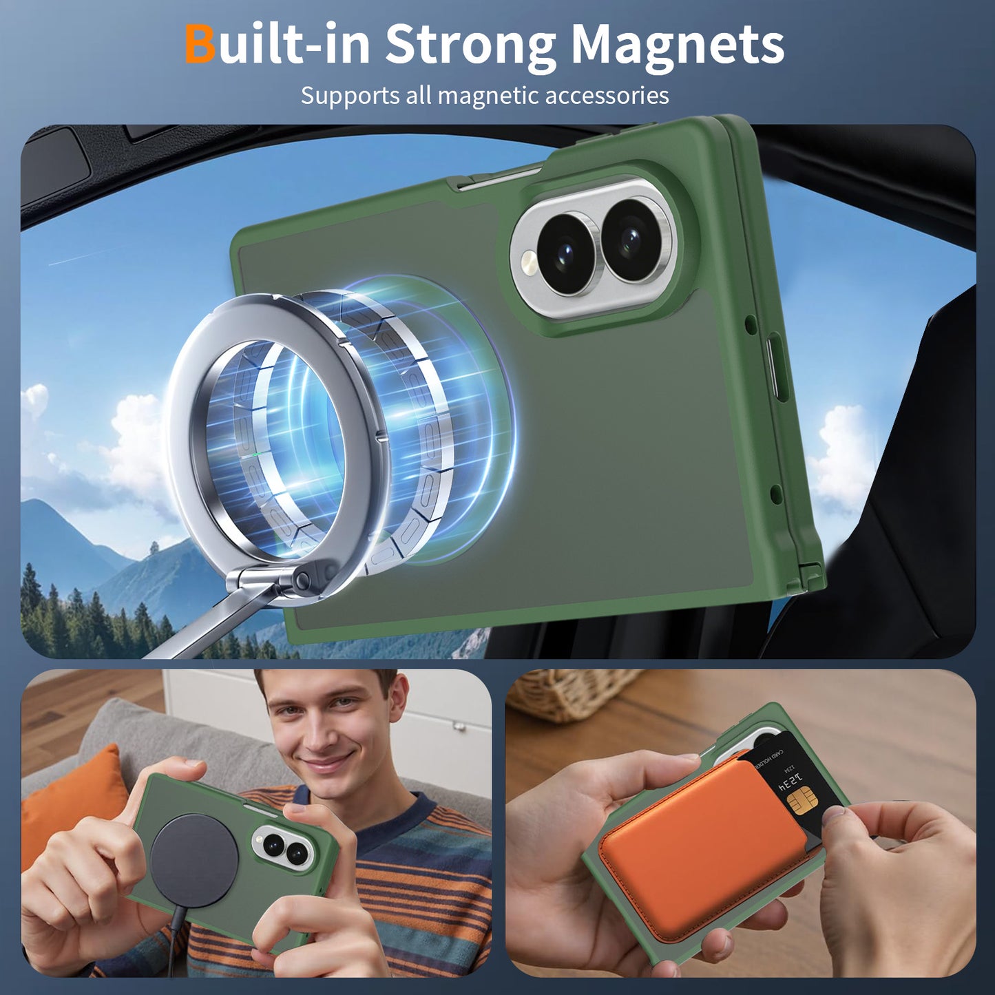 Magsafe Compatible Matte Case for Samsung Galaxy Z Fold 8