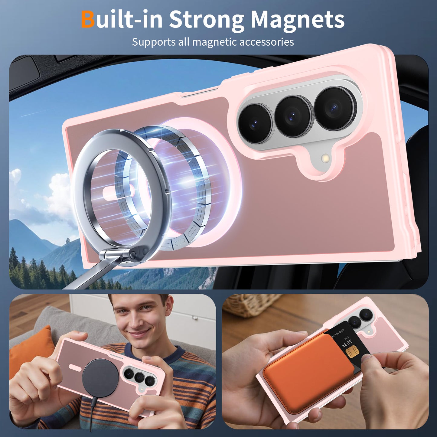 Magsafe Compatible Matte Case for Samsung Galaxy Z Fold 8 Ultra