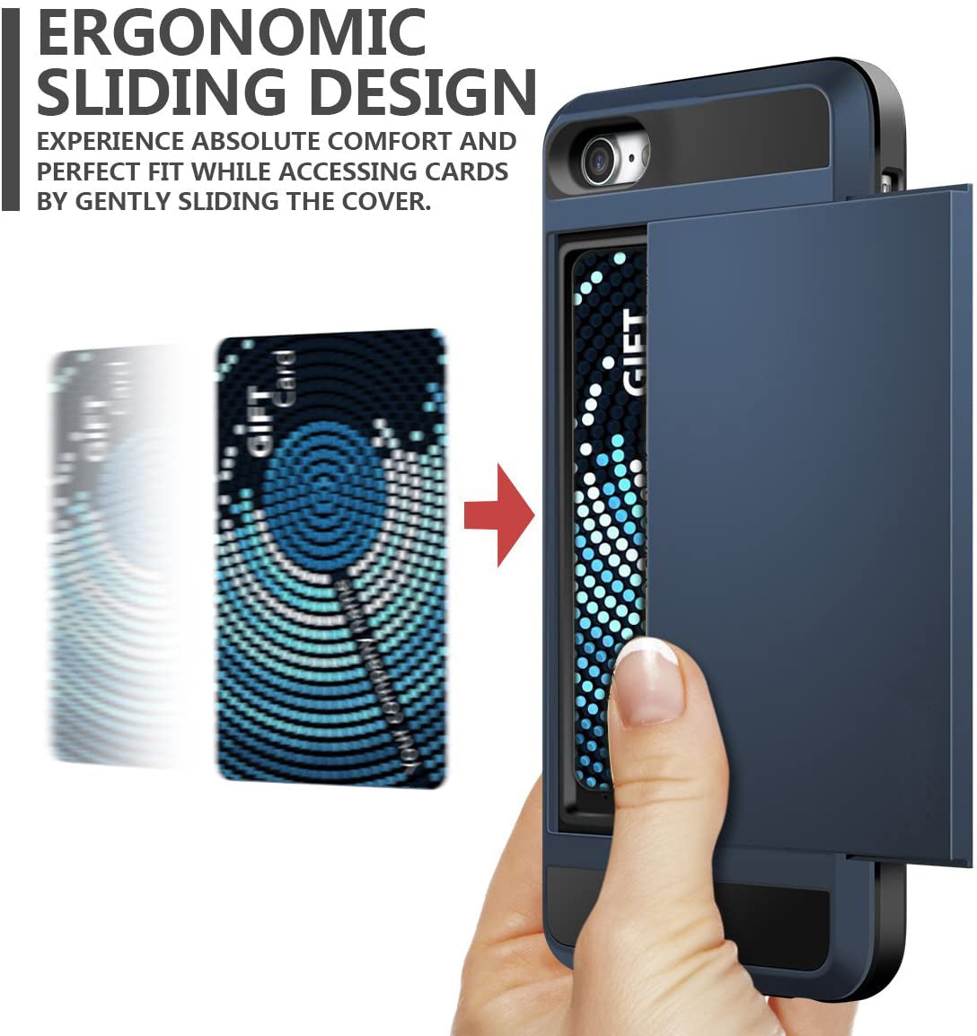 Tough Card Holder Cover for iPhone 7 / 8 / SE