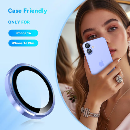 Camera Lens Protector Alloy Frame for iPhone 16 Plus