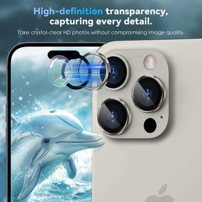 Camera Lens Protector Alloy Frame for iPhone 16 Pro