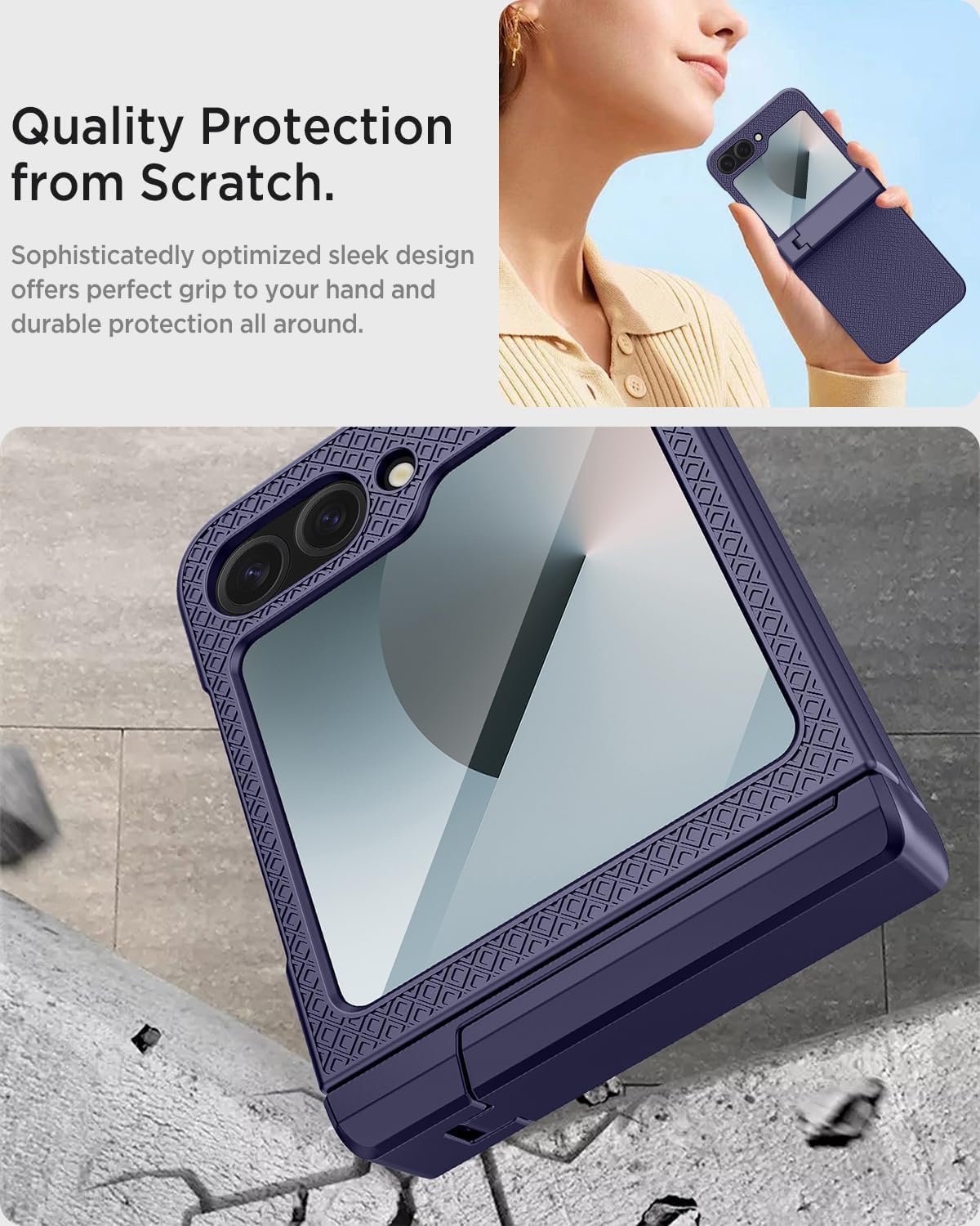 360 Protection Case for Samsung Galaxy Z Flip 7 FE