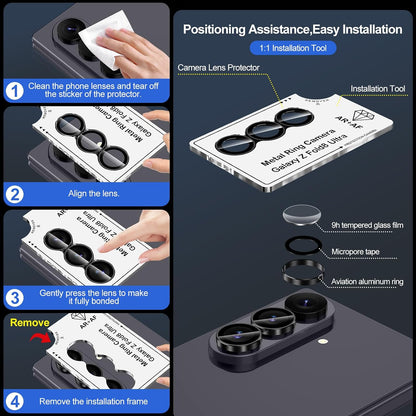 Camera Lens Protector Alloy Frame for Z Fold 7