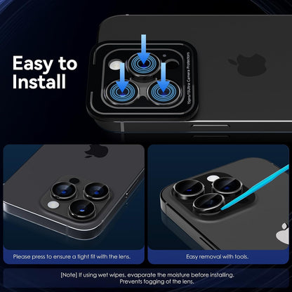 Camera Lens Protector Alloy Frame for iPhone 15 Pro