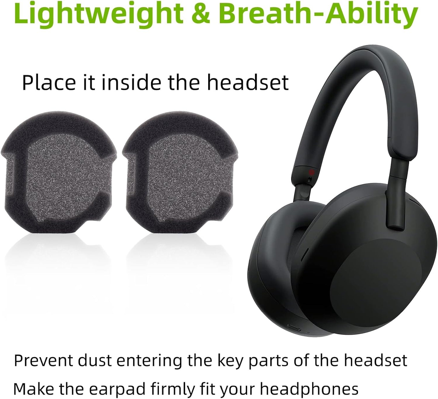 Earphone Pad Replacements for Sony WH-1000XM5