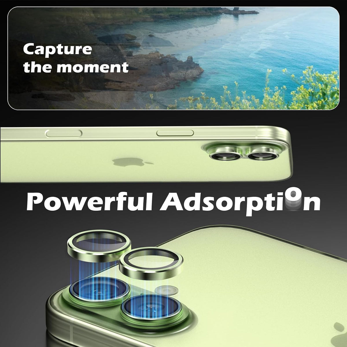 Camera Lens Protector Alloy Frame for iPhone 17