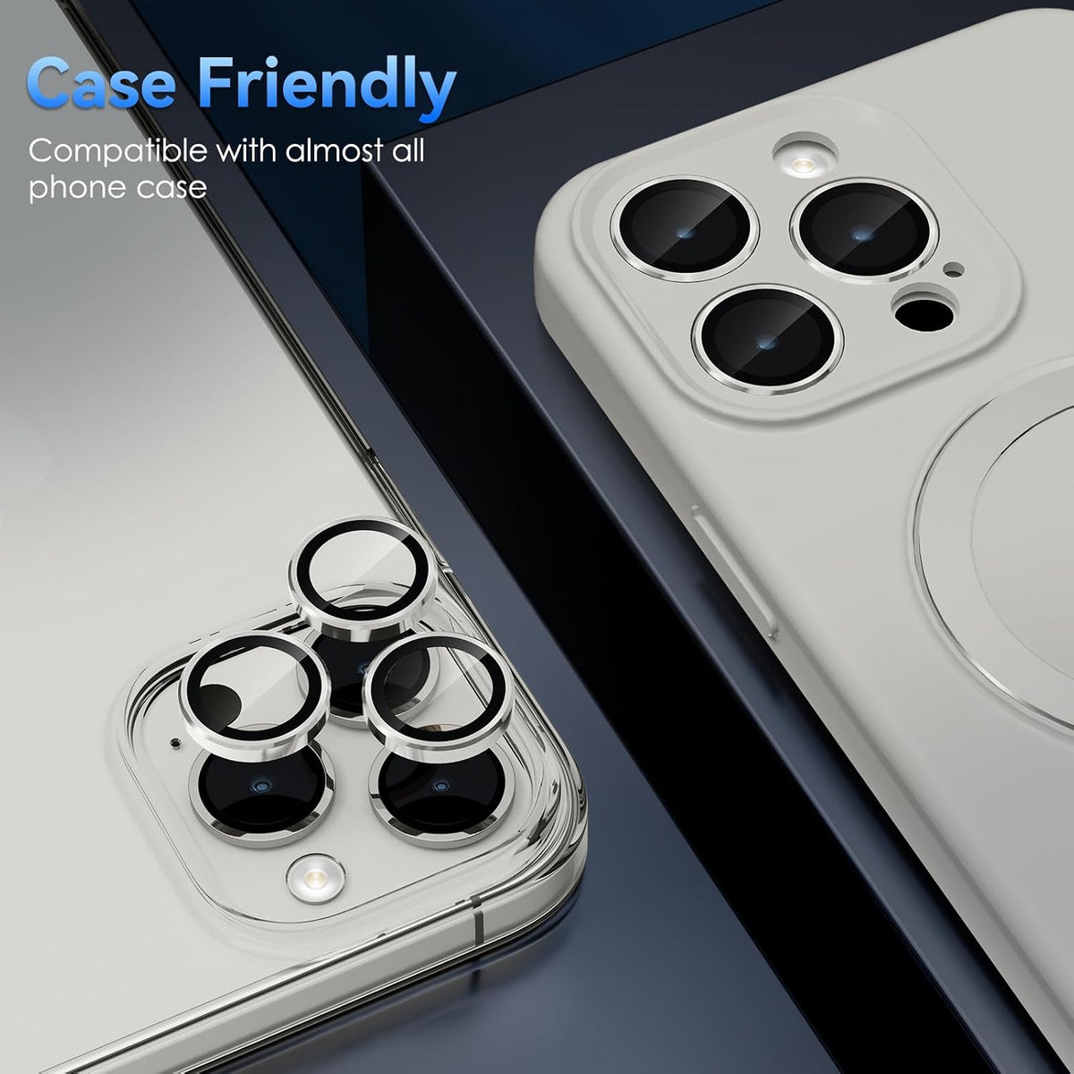 Camera Lens Protector Alloy Frame for iPhone 15 Pro
