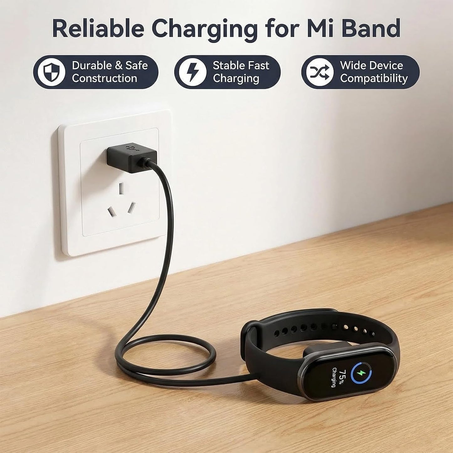 USB Charging Cable for Xiaomi Smart Band & Redmi Watches