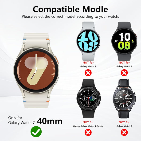 Clear TPU Case for Samsung Galaxy Watch 7 (40mm)