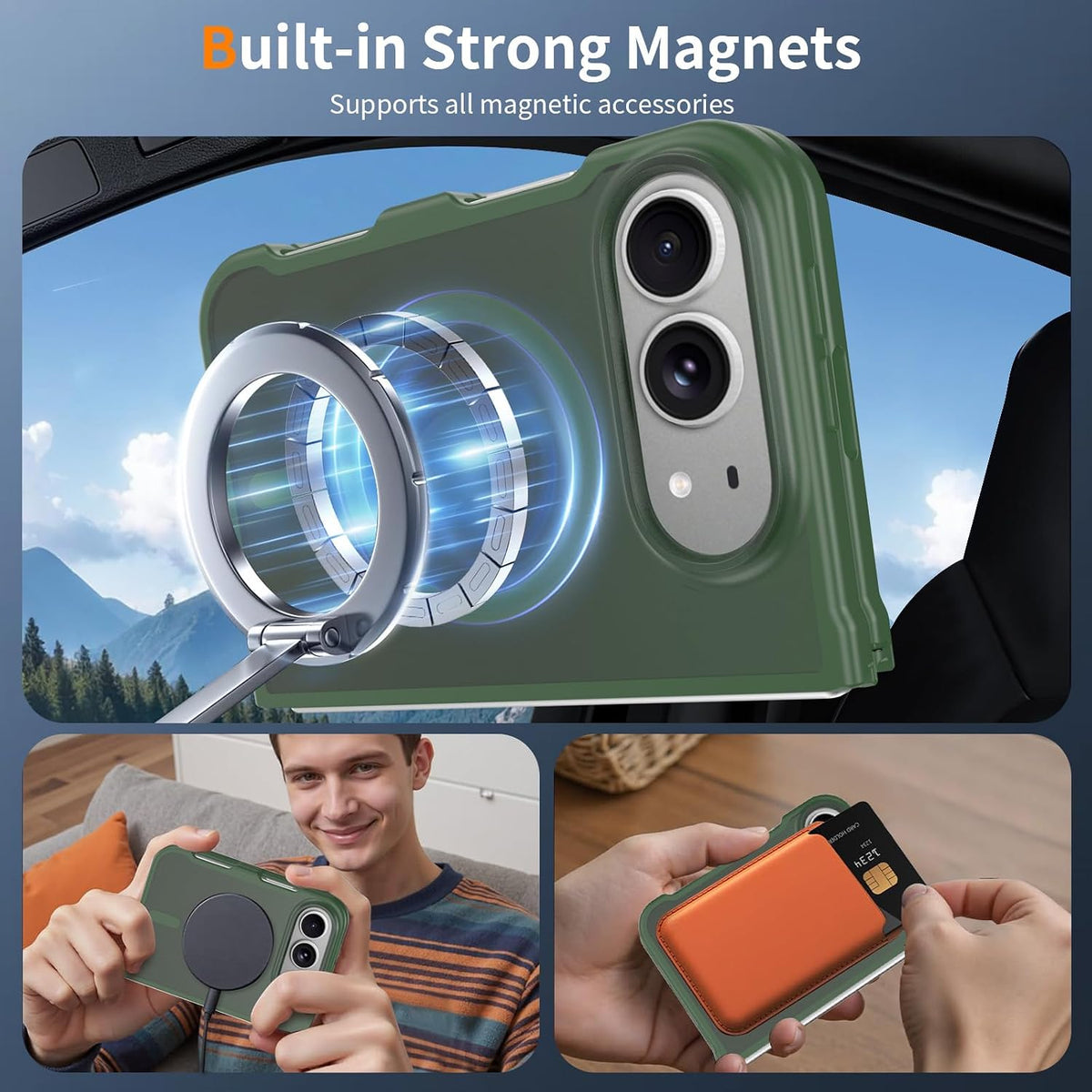 Matte Magsafe Compatible Case for iPhone Duo