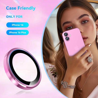 Camera Lens Protector Alloy Frame for iPhone 16 Plus