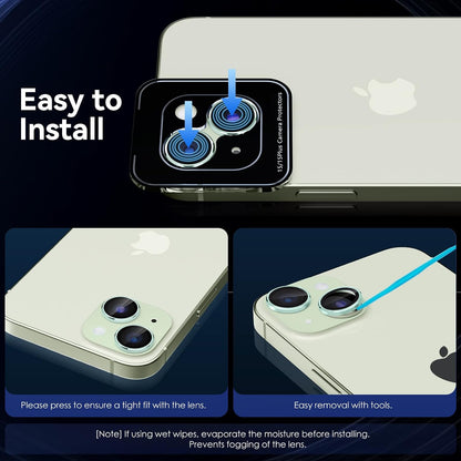 Camera Lens Protector Alloy Frame for iPhone 15