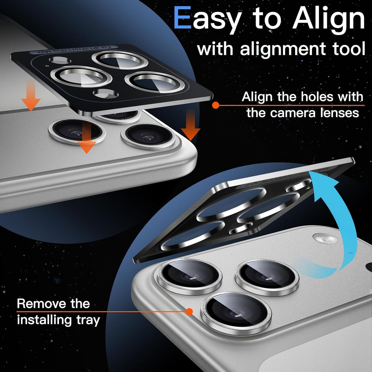 Camera Lens Protector Alloy Frame for iPhone 17 Pro