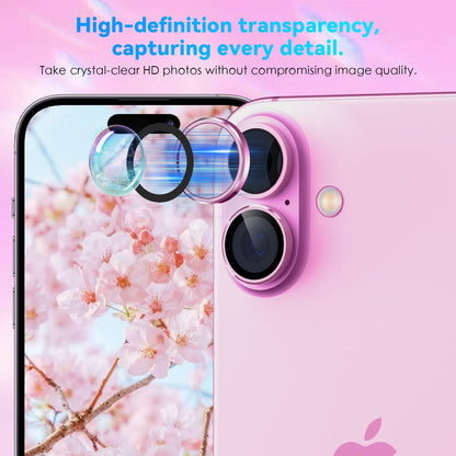Camera Lens Protector Alloy Frame for iPhone 16 Plus