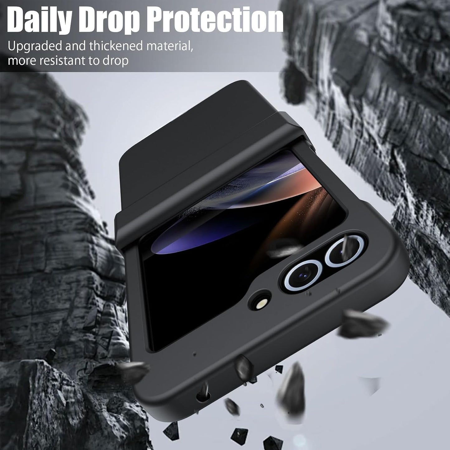Hinge Protection Case for Samsung Galaxy Z Flip 6 - Black