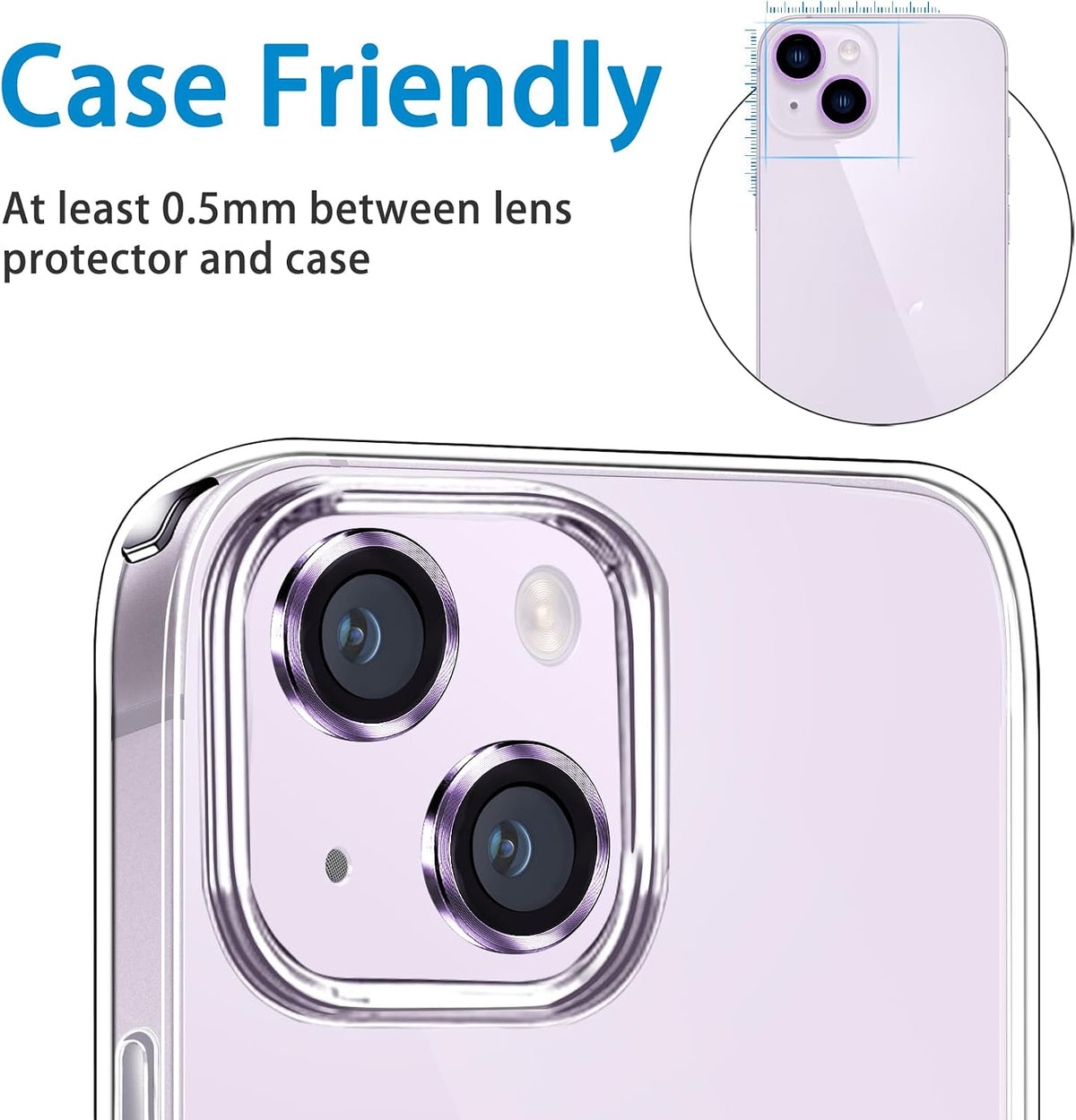 Camera Lens Protector Alloy Frame for iPhone 14
