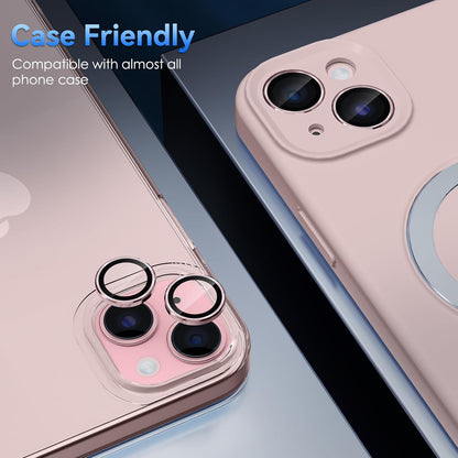 Camera Lens Protector Alloy Frame for iPhone 15