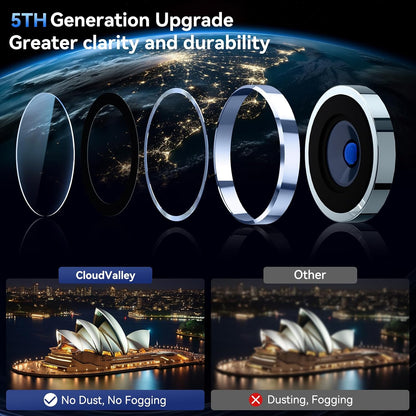 Camera Lens Protector Alloy Frame for iPhone 15