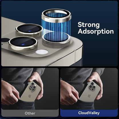 Camera Lens Protector Alloy Frame for iPhone 15 Pro