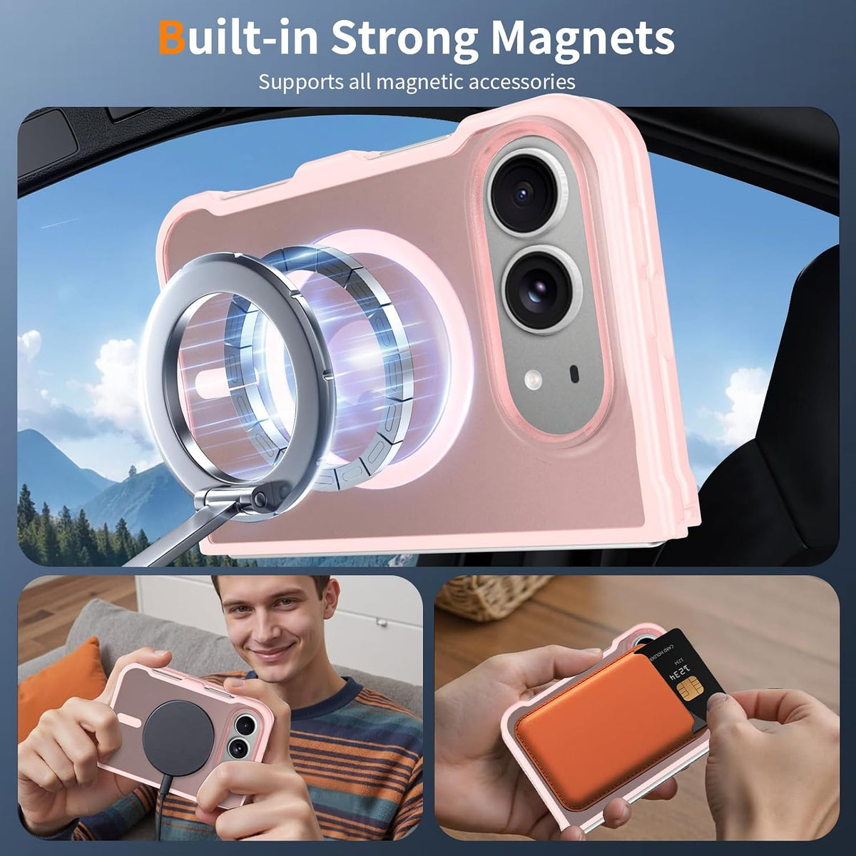 Matte Magsafe Compatible Case for iPhone Duo