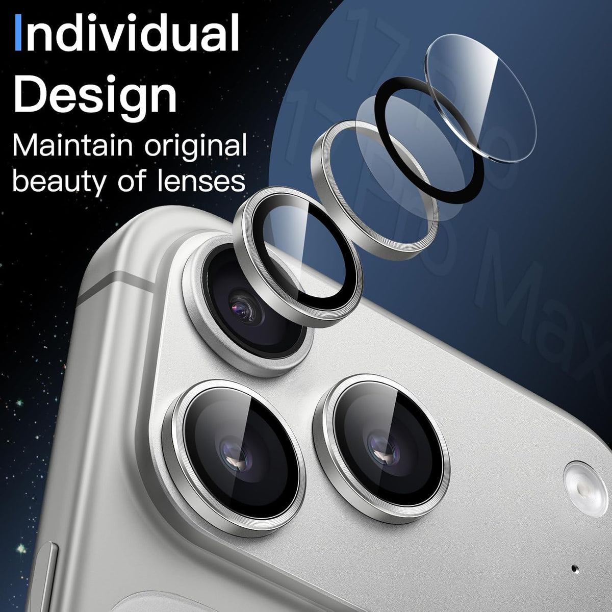 Camera Lens Protector Alloy Frame for iPhone 17 Pro
