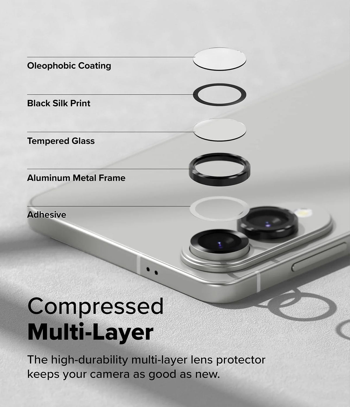 Camera Lens Protector Alloy Frame for Samsung Galaxy S25 Edge