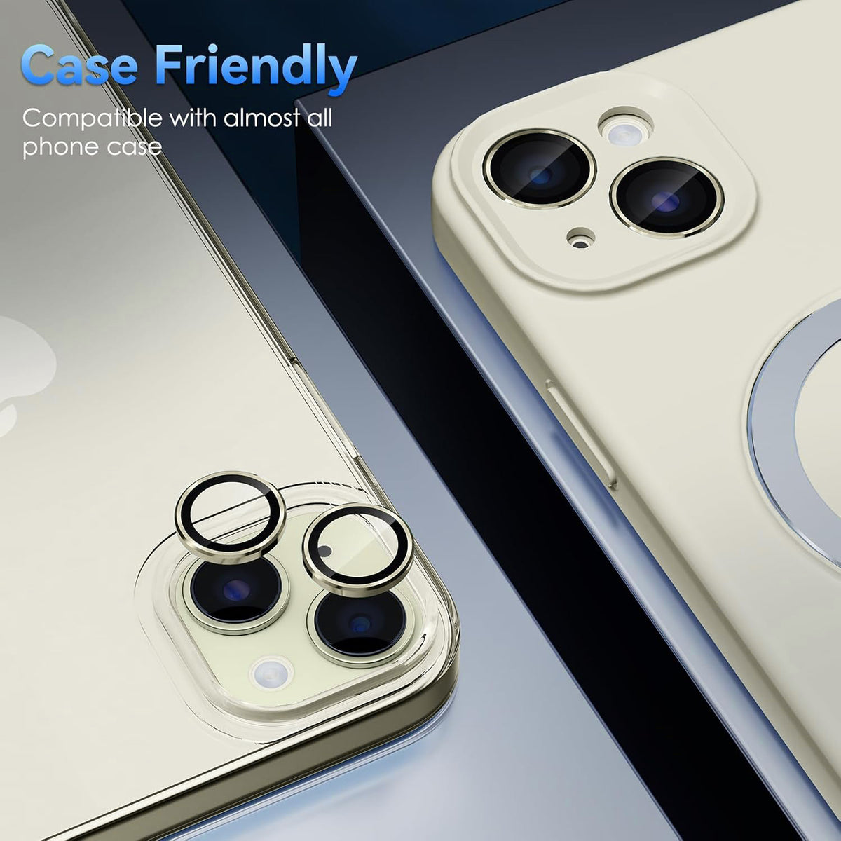 Camera Lens Protector Alloy Frame for iPhone 15
