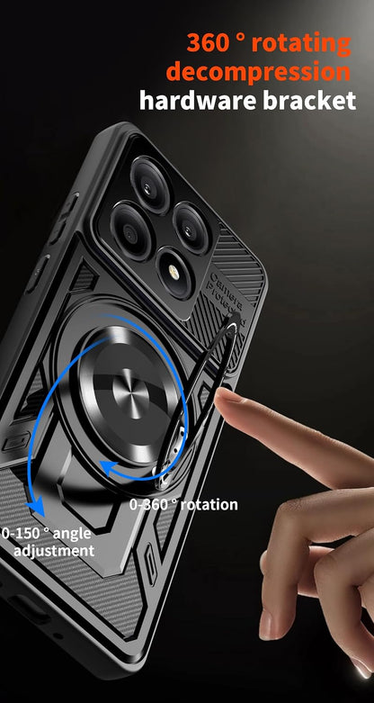 Magsafe Compatible Tough Ring Case for Samsung Galaxy A08