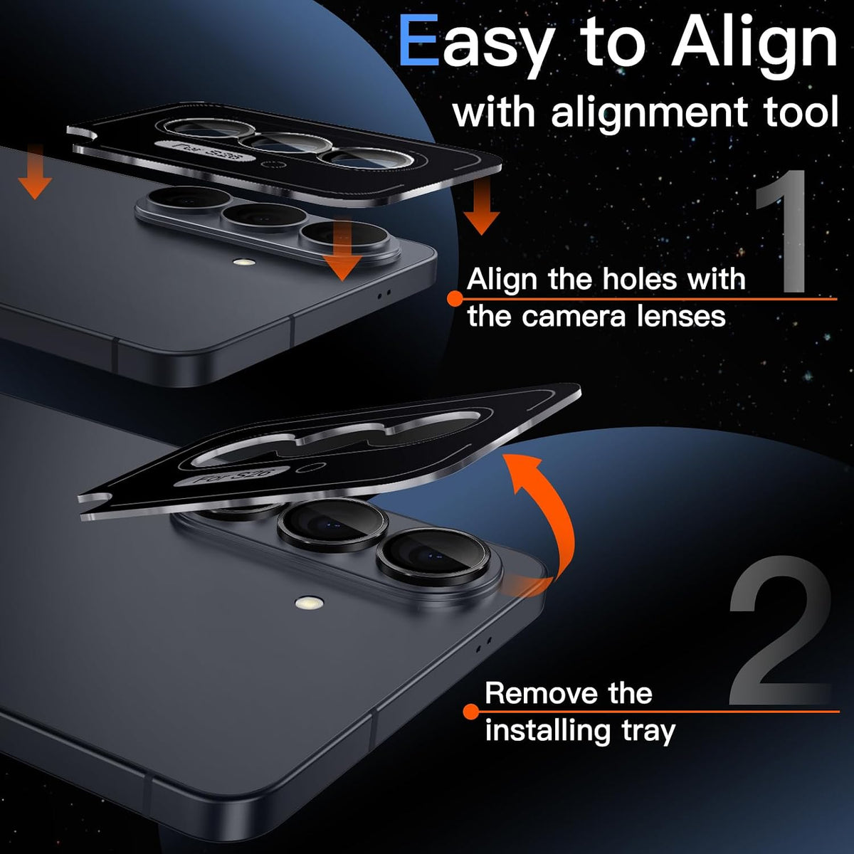 Camera Lens Protector Alloy Frame for Samsung Galaxy S26