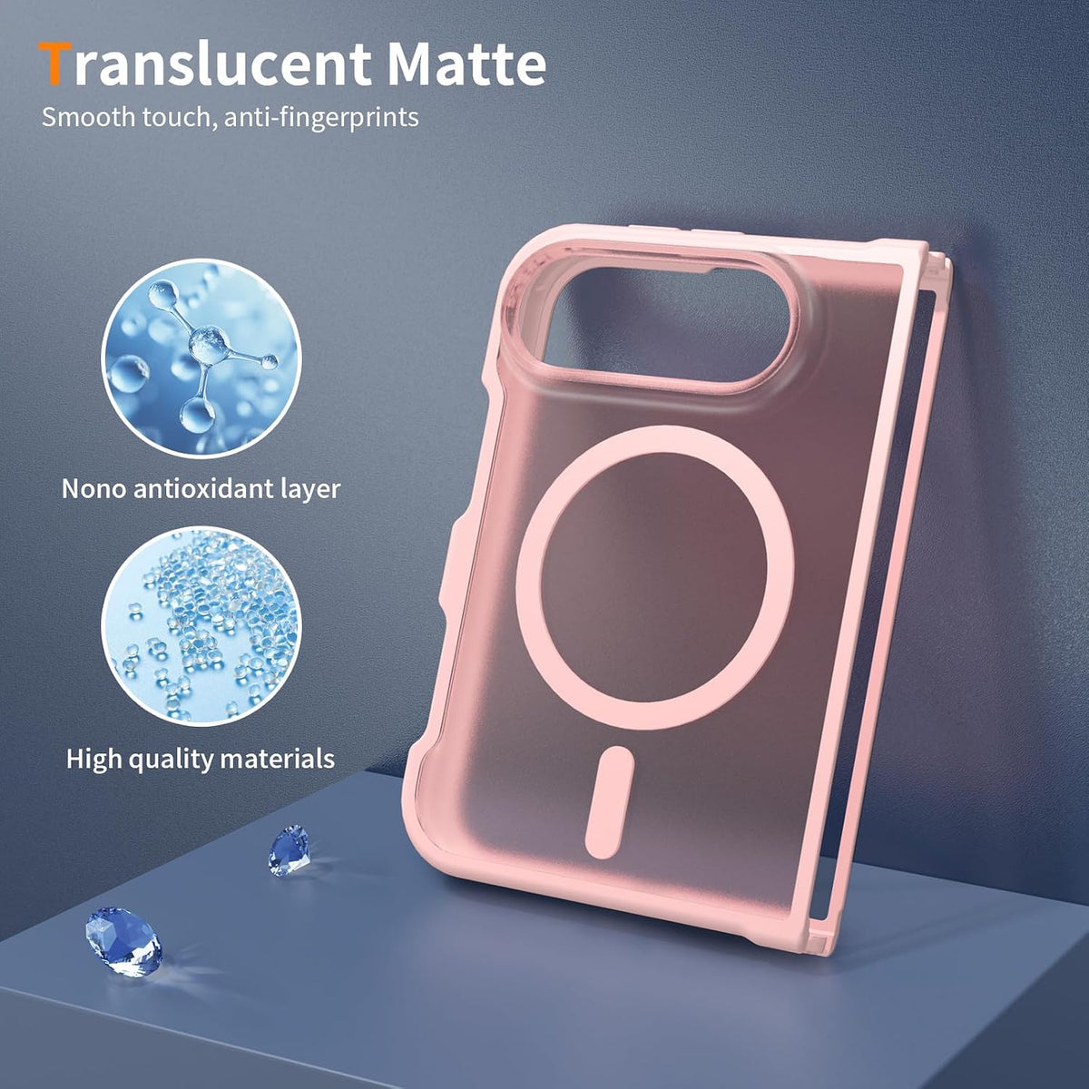 Matte Magsafe Compatible Case for iPhone Duo