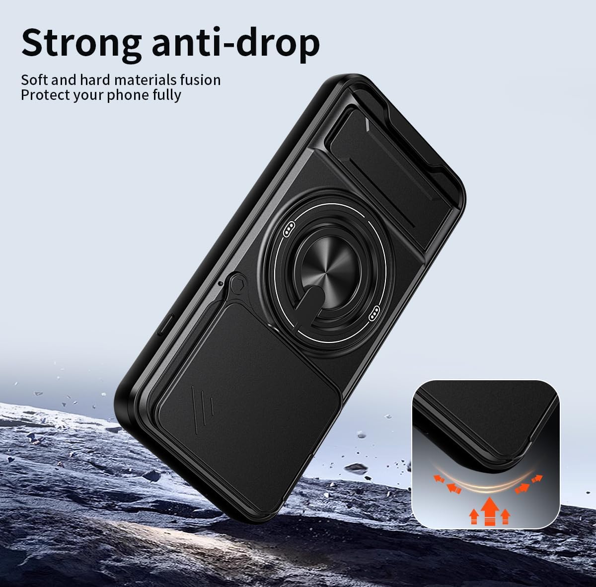 Magsafe Compatible Tough Ring Stand Case for Oppo Reno 16 Pro