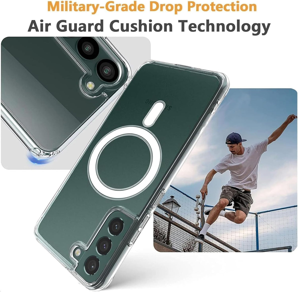 Clear Thin Magsafe Compatible Case for Samsung Galaxy S21