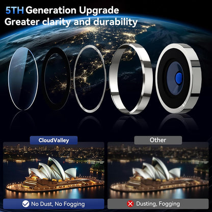 Camera Lens Protector Alloy Frame for iPhone 15 Pro