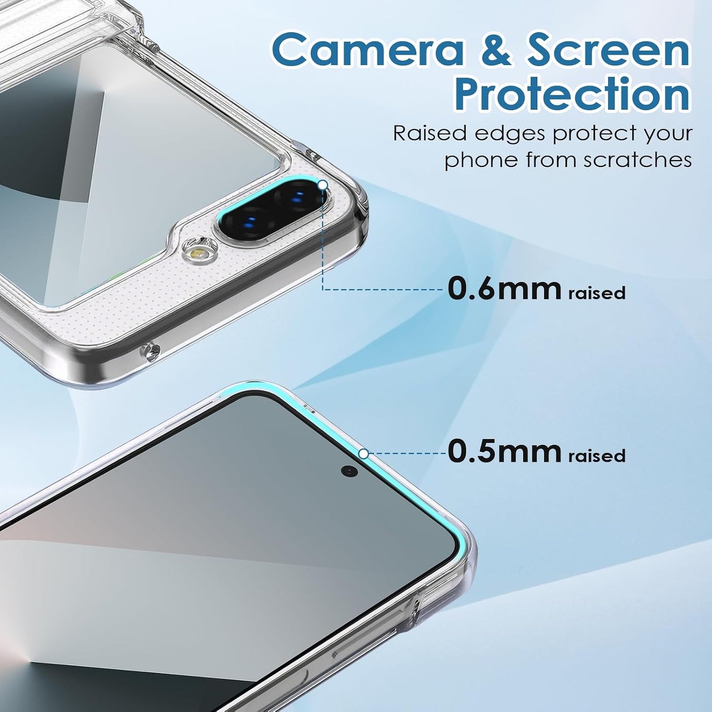 Hinge Protection Case for Samsung Galaxy Z Flip 6 - Clear