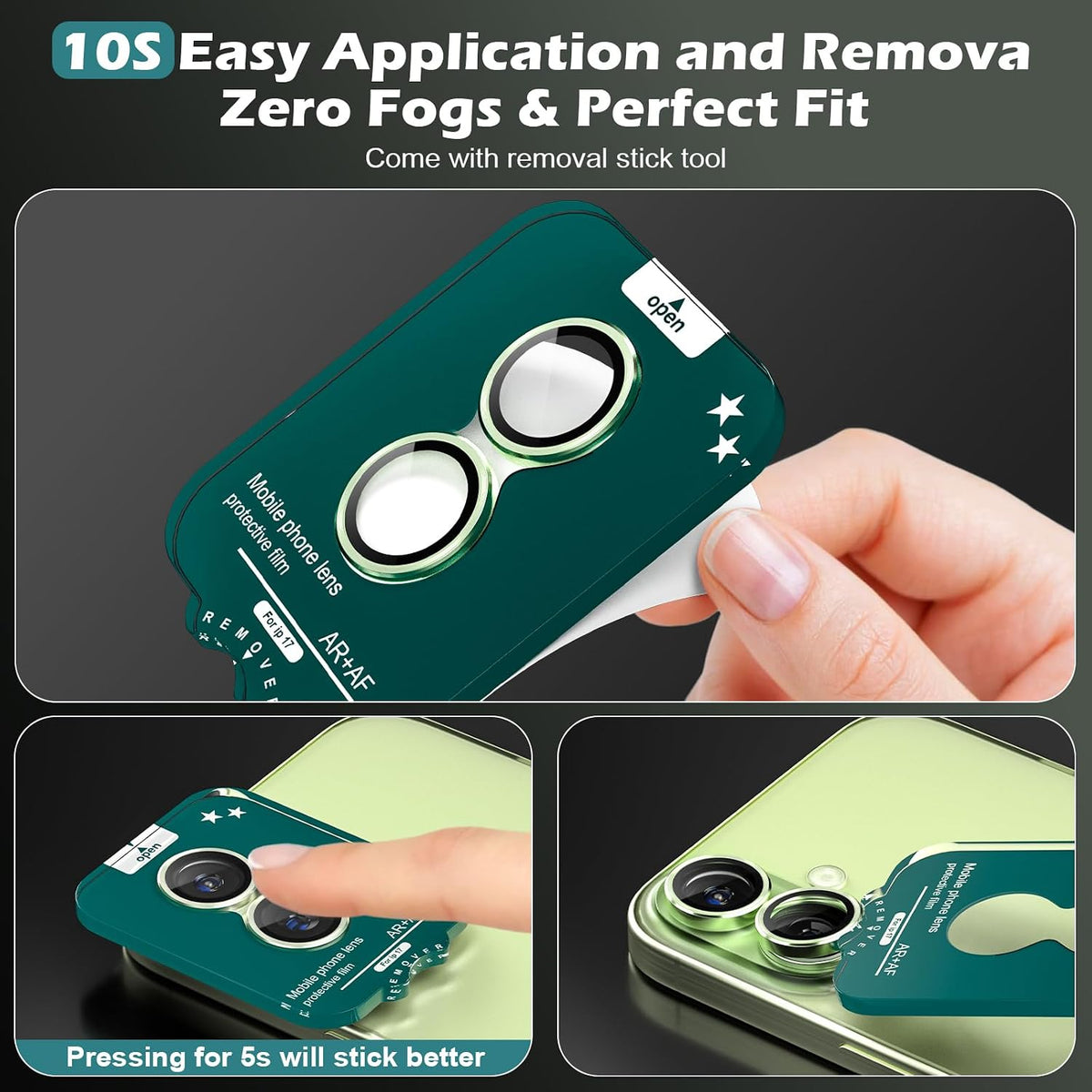 Camera Lens Protector Alloy Frame for iPhone 17