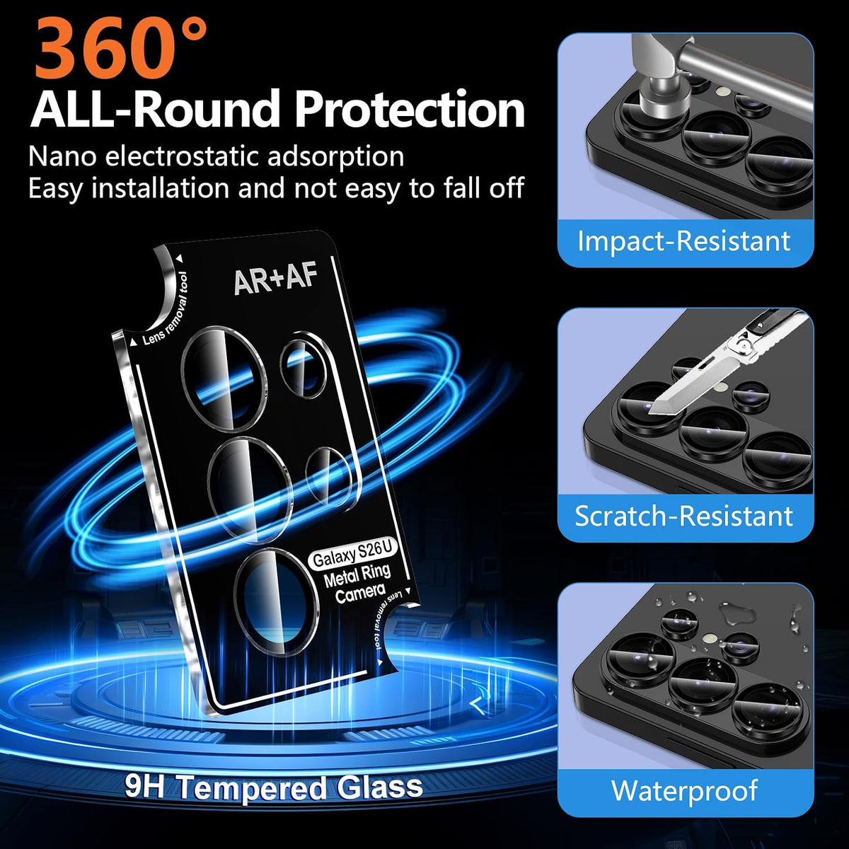 Camera Lens Protector Alloy Frame for Samsung Galaxy S25 Ultra